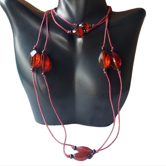 N1356 Simple Mixed Beaded Necklace - Picture 2 of 8